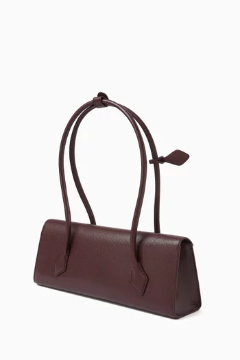 Medium Le Teckel Flap Bag in Leather
