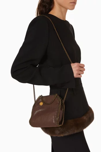 Tiny Falabella Tote Bag in Eco Shaggy Deer