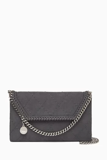 Mini Falabella Crossbody Bag in Quilted Alter Suede