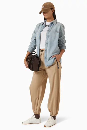 Washed Pants in Gabardine