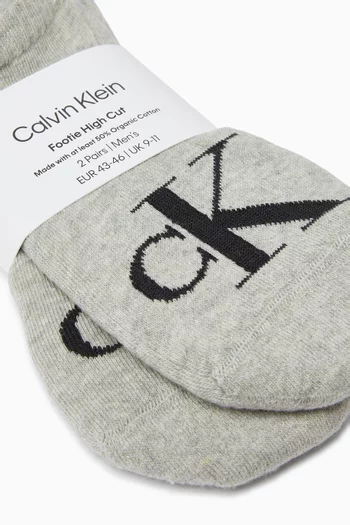 Invisible Socks in Soft Cotton , Set of 2