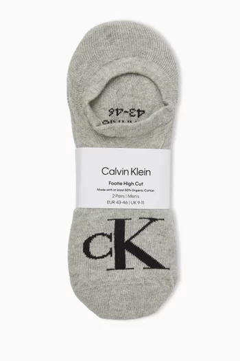 Invisible Socks in Soft Cotton , Set of 2