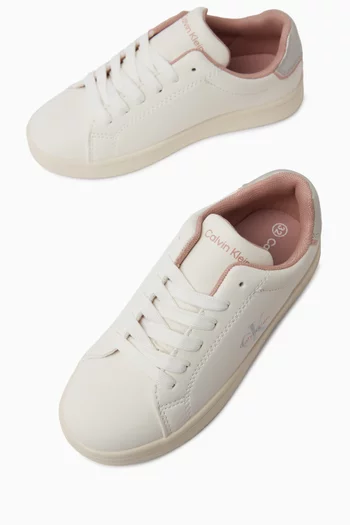 Lace-Up Sneakers in Leather