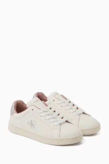Lace-Up Sneakers in Leather