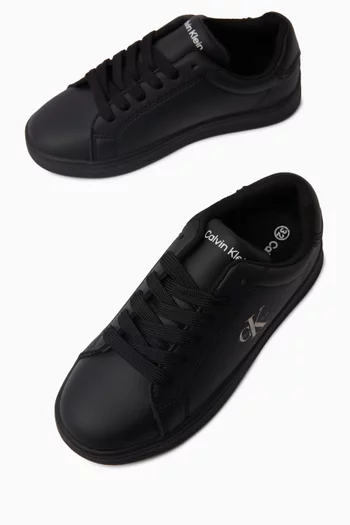 Lace-Up Sneakers in Leather
