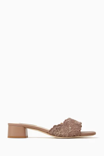 Como 35 Mules in Crochet Lace