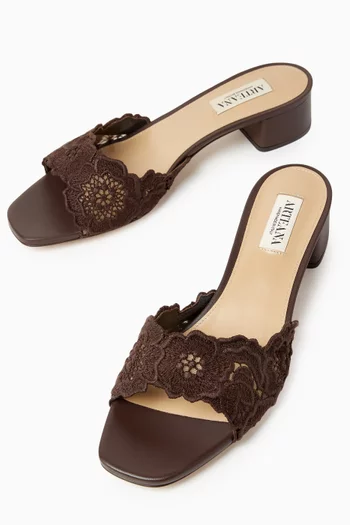 Como 35 Mules in Crochet Lace