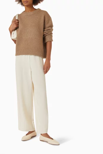 سترة كرو مزيج صوف مارينو