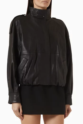 Mija Bomber Jacket in Leather