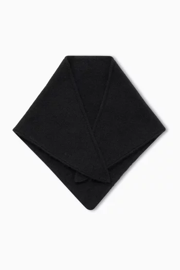 Bini Triangle Knit Scarf in Organic Cashmere