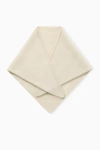 Bini Triangle Knit Scarf in Organic Cashmere