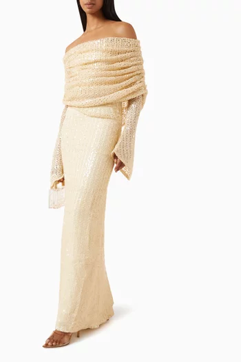 Cosmo Sequinned Maxi Dress