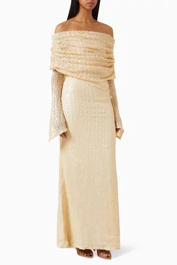 Cosmo Sequinned Maxi Dress