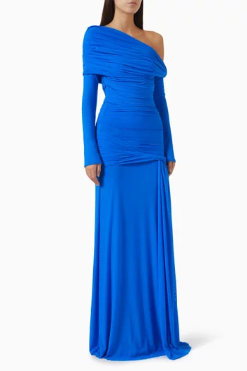 Ibis Draped One-Shoulder Dress