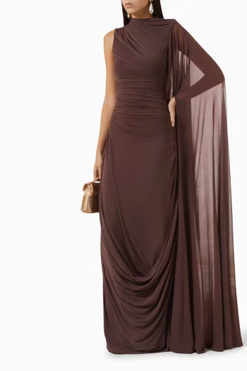 Maple Ruched Maxi Dress