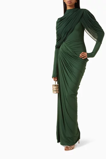Neytiri Draped Asymmetric Dress