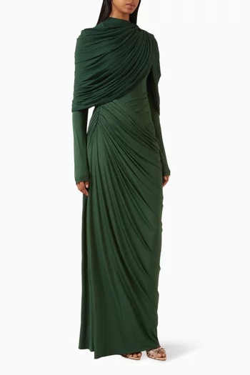 Neytiri Draped Asymmetric Dress