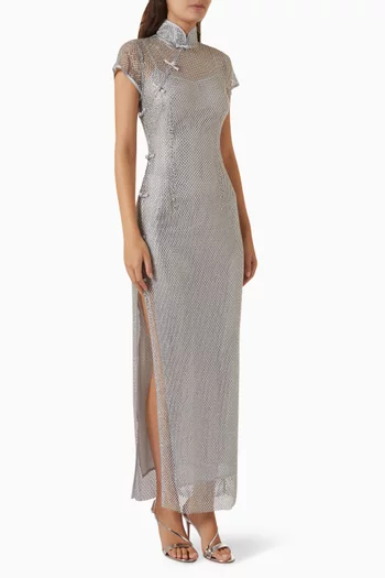 Ann Crystal Maxi Dress