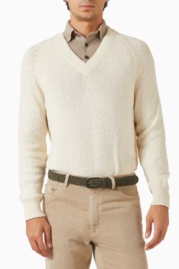 Braided Belt in Nubuck