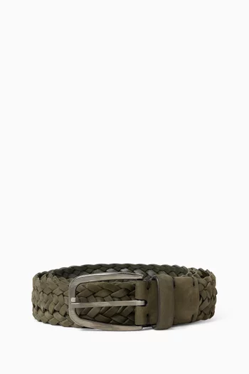 Braided Belt in Nubuck