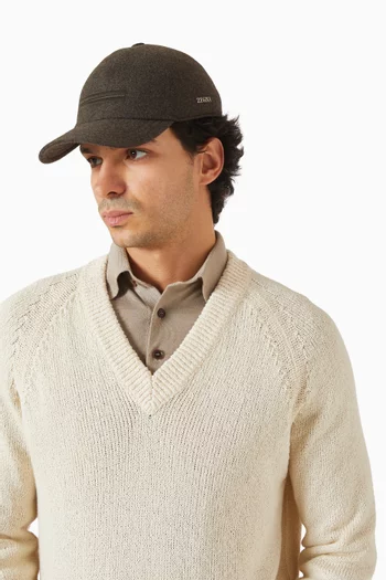 Baseball Cap in Oasi Cashmere