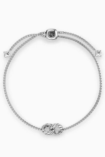 Sculpted Cable Chain Bracelet in Sterling Silver