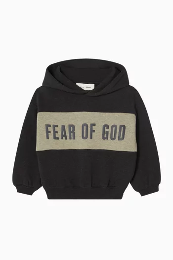 Cropped Panelled Hoodie
