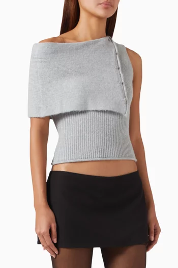 Martina Asymmetric Knit Sweater