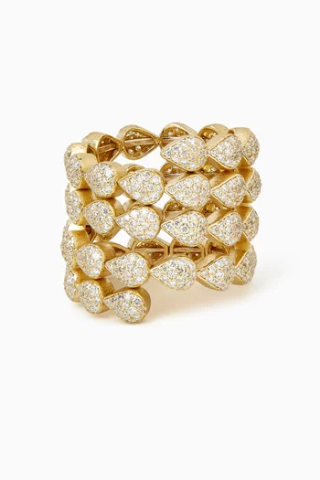 Full Diamond Ring in 18kt Gold