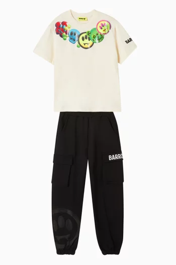 Graffiti-printed T-shirt