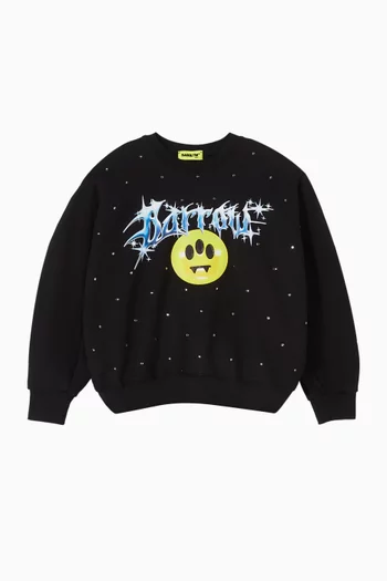 Boxy Sweatshirt in Cotton