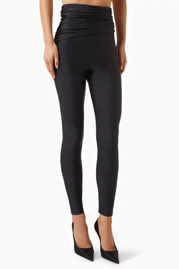 Vicky Draped Leggings in Lycra