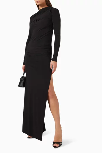 Sophie Open-back Gown in Jersey