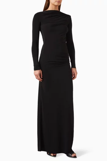 Sophie Open-back Gown in Jersey