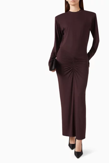 Lennox Draped T-shirt Dress in Jersey