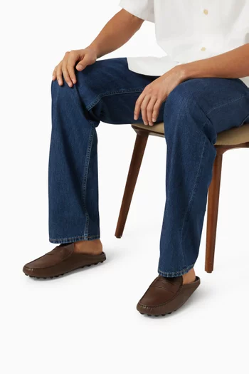 Gommino Bubble Mules in Leather