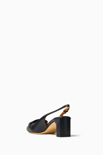 Slingback Pumps in Leather