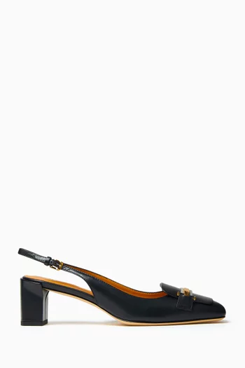 Slingback Pumps in Leather