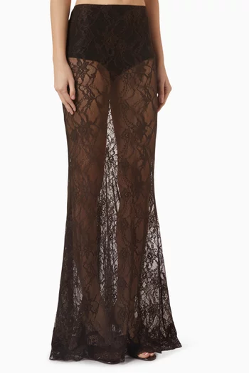 Nemesia Sheer Skirt in Lace
