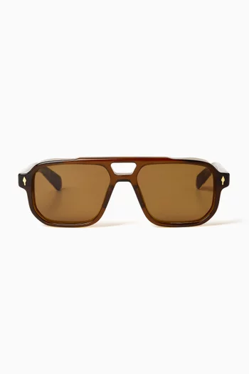 Evans Aviator Sunglasses in Acetate