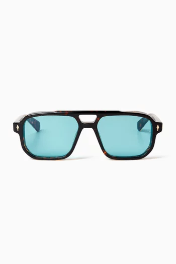 Evans Aviator Sunglasses in Acetate