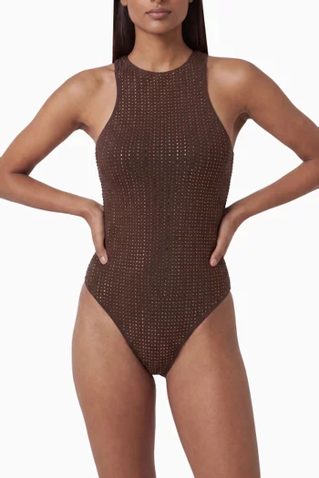 Malibu Rhinestone One-piece Swimsuit