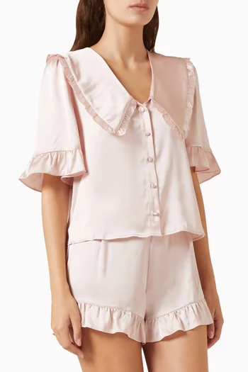 Luna Short Pyjama Set in Silk