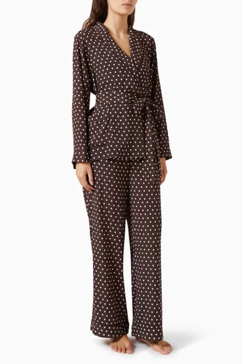Rizzo Polka-dot Top & Pants Set