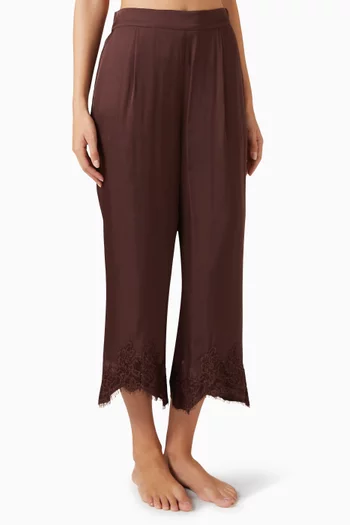 Jasmine Lace-trim Pants