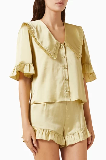 Luna Short Pyjama Set in Silk