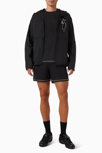 Graphic-print Hooded Jacket