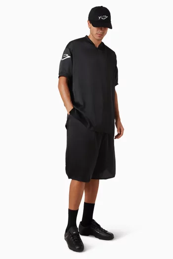 Liquid Logo Shorts in Satin