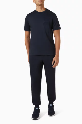 Interlock Embossed T-shirt in Cotton
