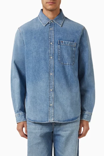 Button-up Shirt in Denim